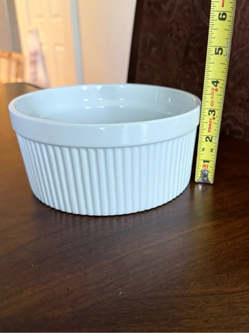 Set of 3 Vintage Pier 1 Ceramic Soufflé Bowls - Assorted Sizes 5”, 6.75” & 8”